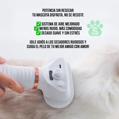 Cepillo Secador 2 en 1 – El aliado perfecto para el cuidado de tu mascota