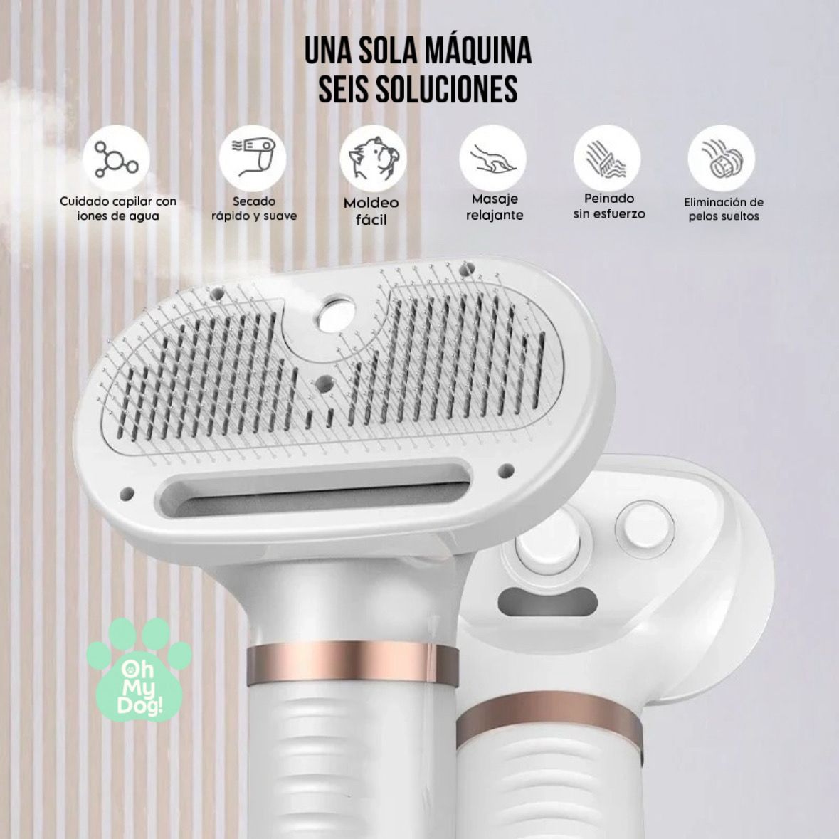 Cepillo Secador 2 en 1 – El aliado perfecto para el cuidado de tu mascota